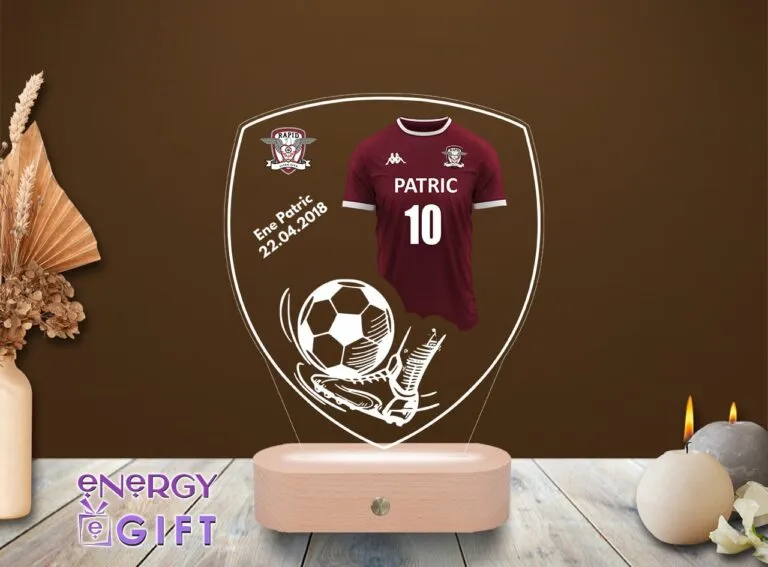 lampa-led-3d-personalizata-fotbal-fc-rapid-bucuresti