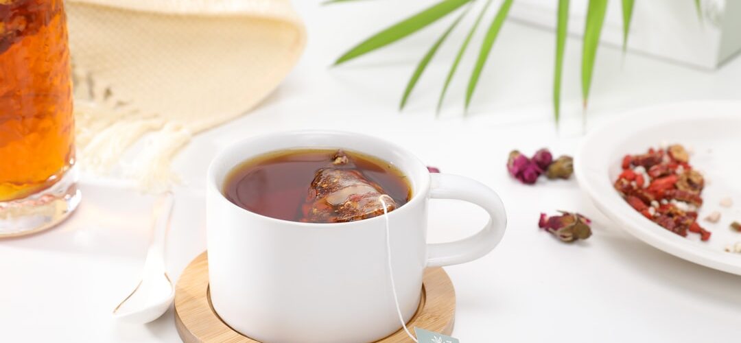 Photo plant-based tea detoxification