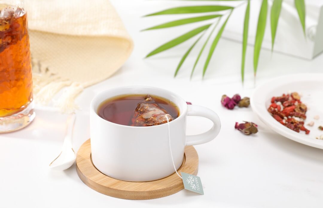 Photo plant-based tea detoxification