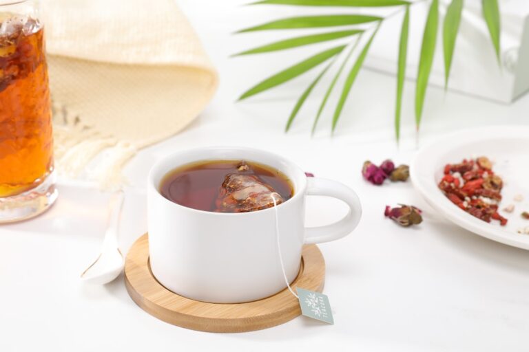 Photo plant-based tea detoxification