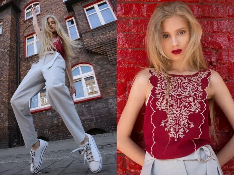 Stil elegant: Mătase și dantelă în ținute de zi Photo silk and lace outfits