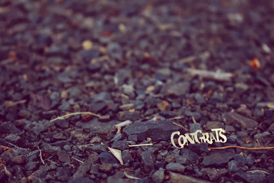 Photo celebrating small achievements