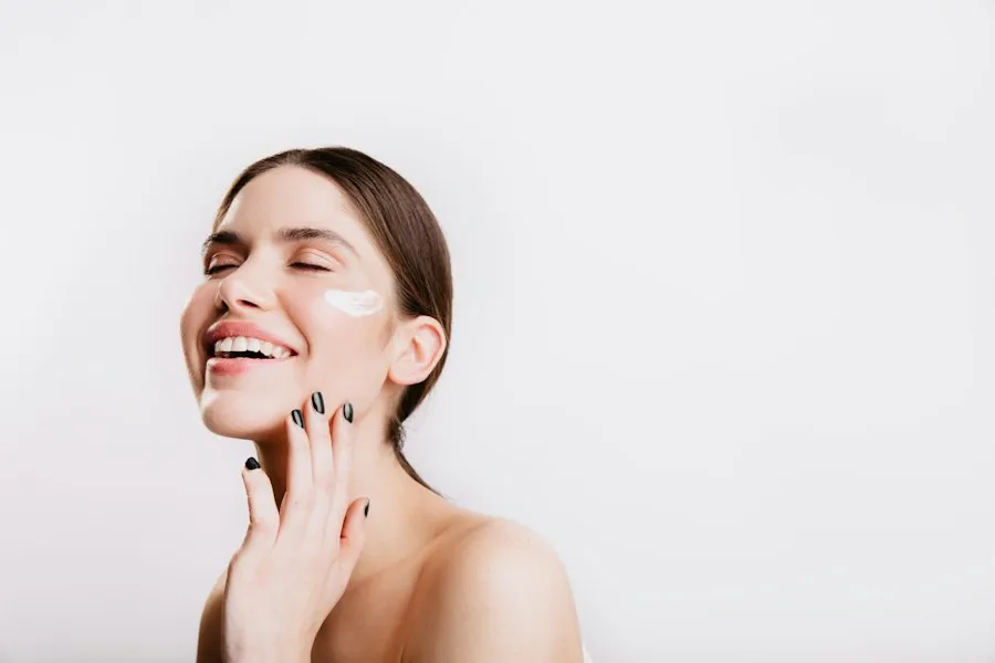 Photo facial skincare routine